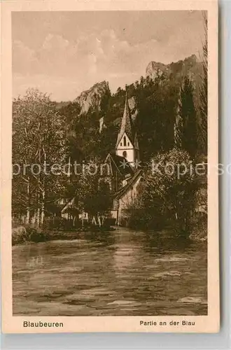 AK / Ansichtskarte Blaubeuren Blau Kirche Kat. Blaubeuren