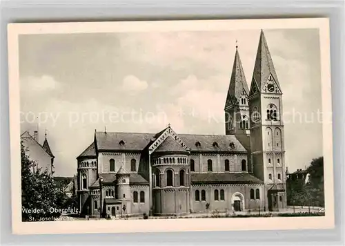 AK / Ansichtskarte Weiden Oberpfalz Sankt Josefskirche Kat. Weiden i.d.OPf.