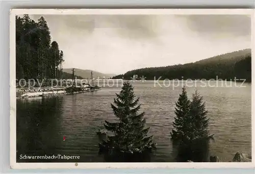 AK / Ansichtskarte Freudenstadt Schwarzenbach Talsperre Stausee Schwarzwald Kat. Freudenstadt