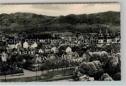 AK / Ansichtskarte Offenburg Stadtbild mit Dreifaltigkeitskirche Schwarzwald Kat. Offenburg