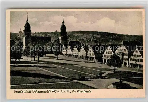 AK / Ansichtskarte Freudenstadt Marktplatz Hoehenluftkurort im Schwarzwald Kat. Freudenstadt