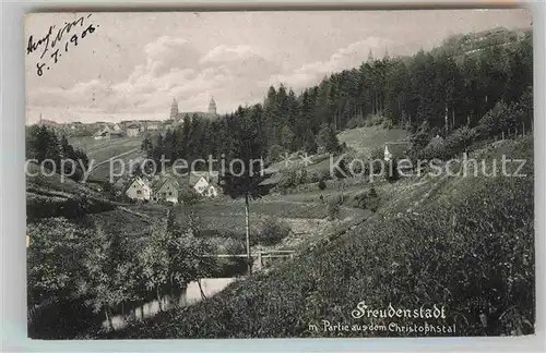 AK / Ansichtskarte Freudenstadt Partie aus Christophstal Hoehenluftkurort im Schwarzwald Kat. Freudenstadt