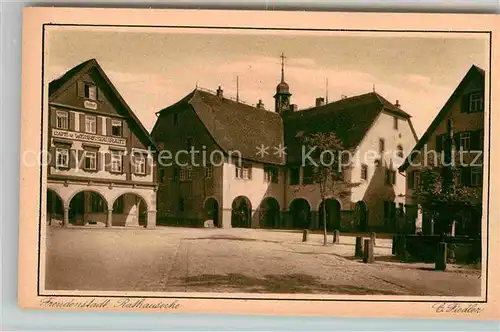 AK / Ansichtskarte Freudenstadt Rathausecke Marktplatz Hoehenluftkurort im Schwarzwald Kat. Freudenstadt