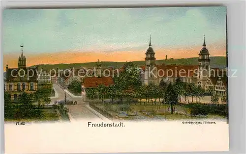AK / Ansichtskarte Freudenstadt Marktplatz mit Kirche Kat. Freudenstadt