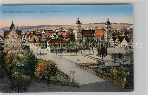 AK / Ansichtskarte Freudenstadt Marktplatz mit Kirche Hoehenluftkurort im Schwarzwald Kat. Freudenstadt