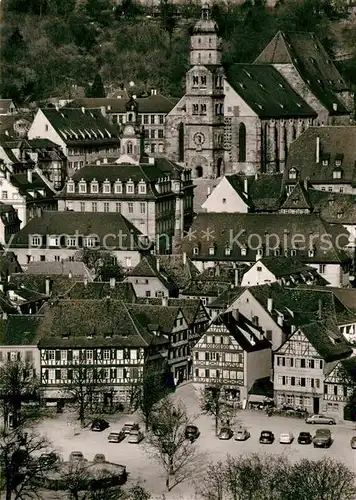 AK / Ansichtskarte Schwaebisch Hall Haalplatz Rathaus Michaelskirche Kat. Schwaebisch Hall