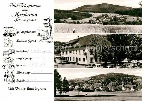 AK / Ansichtskarte Moosbronn Gasthaus Pension Zum Strauss Kat. Gaggenau