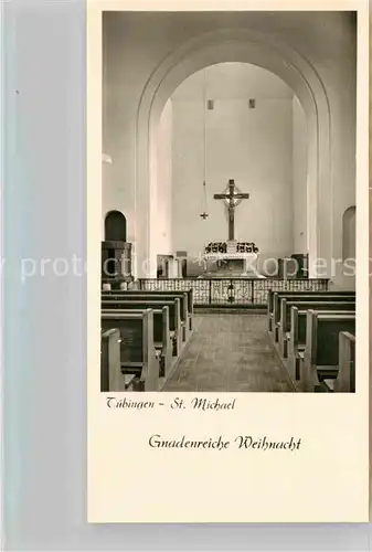 AK / Ansichtskarte Glueckwunsch Tuebingen Sankt Michael Altar Kat. Greetings