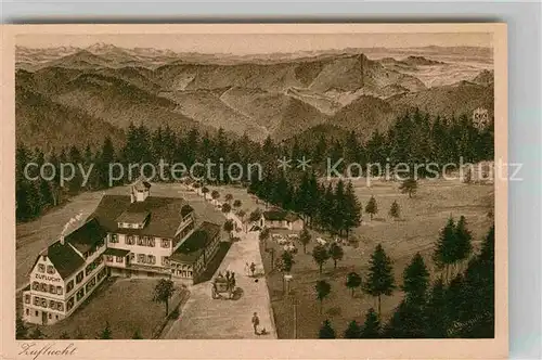 AK / Ansichtskarte Freudenstadt Zuflucht Kurhaus Luftaufnahm Kat. Freudenstadt