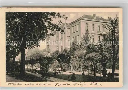 AK / Ansichtskarte Offenburg Parkanlage Gymnasium  Kat. Offenburg