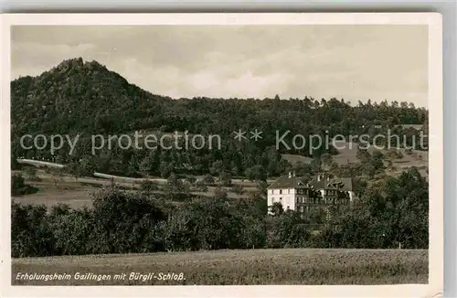 AK / Ansichtskarte Gailingen Erholungsheim Buergli Schloss Kat. Gailingen am Hochrhein