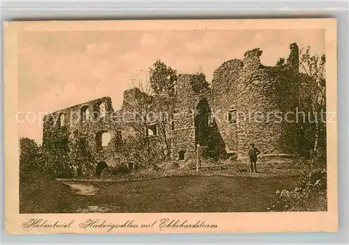 AK / Ansichtskarte Hohentwiel Hadwigsschloss Ekkehardsturm Ruine Kat. Singen (Hohentwiel)