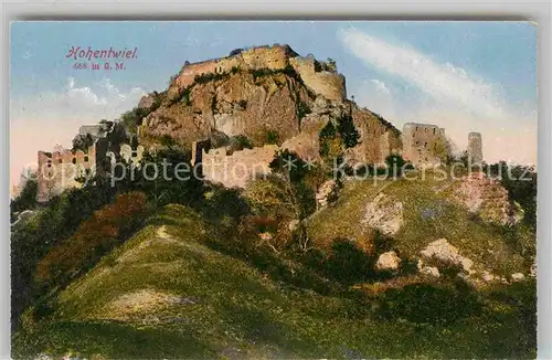 AK / Ansichtskarte Hohentwiel Festungswall Ruine Kat. Singen (Hohentwiel)