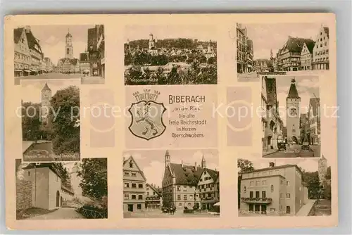 AK / Ansichtskarte Biberach Riss Marktplatz Weisser Turm Ulmer Tor  Kat. Biberach an der Riss