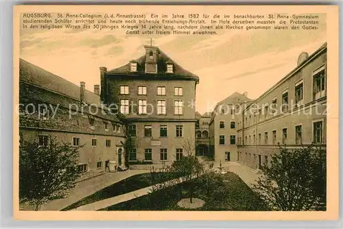 AK / Ansichtskarte Augsburg Sankt Anna Collegium Kat. Augsburg