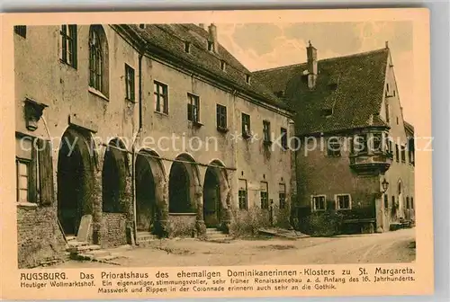 AK / Ansichtskarte Augsburg Prioratshaus Dominikanerinnenkloster Sankt Margareta Kat. Augsburg
