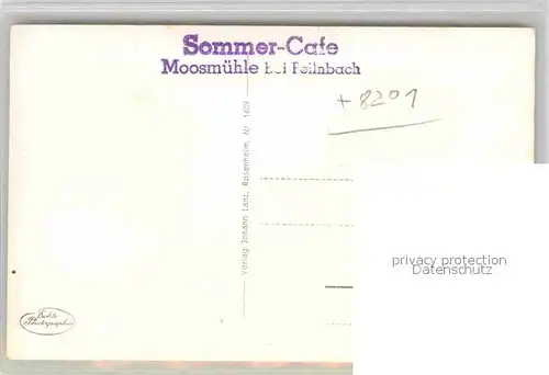 AK / Ansichtskarte Moosmuehle Feilnbach Ruderboot See Sommer Cafe Kat. Bad Feilnbach