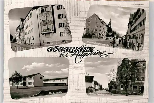 AK / Ansichtskarte Goeggingen Bayern Parkschule Luitpoldstrasse Kat. Augsburg
