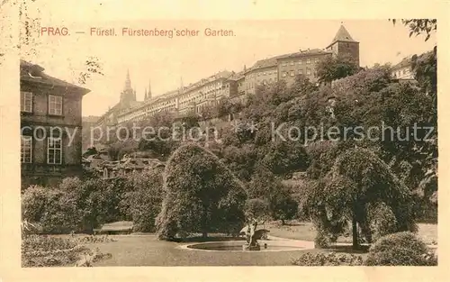 AK / Ansichtskarte Prag Prahy Prague Fuerstlicher Fuerstenberg scher Garten Kat. Praha