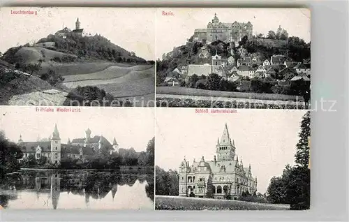 AK / Ansichtskarte Kahla Thueringen Leuchtenburg Schloss Ranis Froehliche Wiederkunft Schloss Hummelshain Kat. Kahla Thueringen