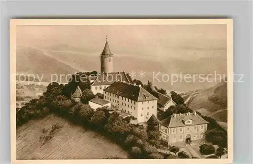 AK / Ansichtskarte Kahla Thueringen Leuchtenburg Serie Das schoene Deutschland Bild 113 Fliegeraufnahme Reichswinterhilfe Lotterie 1934 35 Kat. Kahla Thueringen