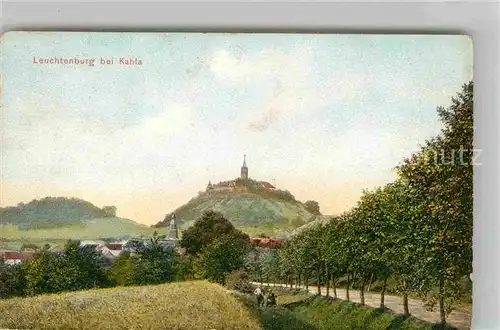 AK / Ansichtskarte Kahla Thueringen Panorama mit Blick zur Leuchtenburg Kat. Kahla Thueringen