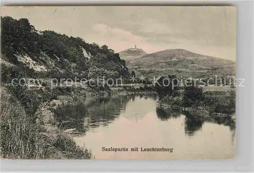 AK / Ansichtskarte Kahla Thueringen Saalepartie mit Leuchtenburg Kat. Kahla Thueringen