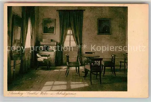 AK / Ansichtskarte Dornburg Saale Goetheschloss Goethes Wohnzimmer und Arbeitszimmer Kat. Dornburg Saale