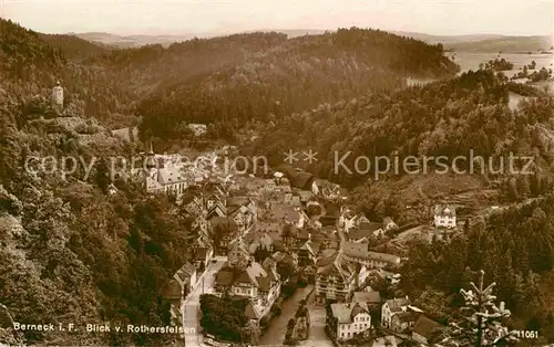 AK / Ansichtskarte Berneck Fichtelgebirge Panorama Rothersfelsen Kat. Bad Berneck