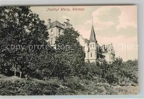 AK / Ansichtskarte Weimar Thueringen Institut Weiss  Kat. Weimar