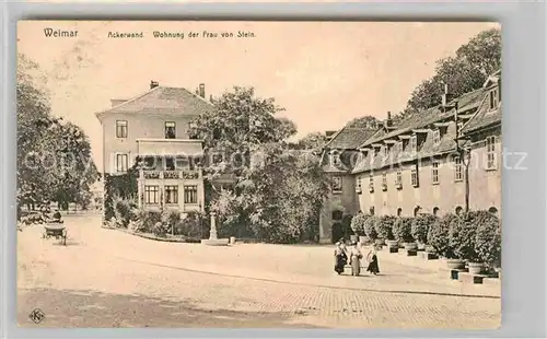 AK / Ansichtskarte Weimar Thueringen Ackerwand Wohnung der Frau Stein Kat. Weimar