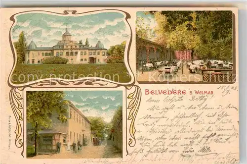 AK / Ansichtskarte Weimar Thueringen Schloss Belvedere Kat. Weimar