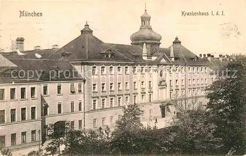 AK / Ansichtskarte Muenchen Krankenhaus links der Isar Kat. Muenchen