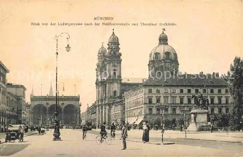 AK / Ansichtskarte Muenchen ludwigstrasse Feldherrenhalle Theater Kat. Muenchen