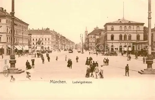 AK / Ansichtskarte Muenchen Ludwigstrasse Kat. Muenchen