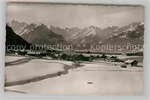 AK / Ansichtskarte Reichenbach Oberstdorf mit Allgaeuer Alpen Kat. Oberstdorf