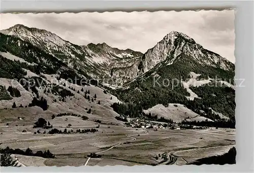 AK / Ansichtskarte Reichenbach Oberstdorf mit Entschenkopf Nebelhorngruppe und Rubihorn Kat. Oberstdorf