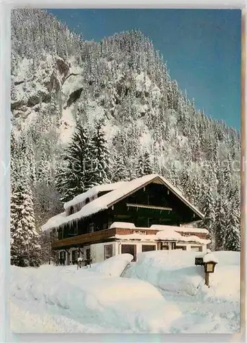 AK / Ansichtskarte Tiefenbach Oberstdorf Alpengasthof Cafe Jaegerwinkel Kat. Oberstdorf