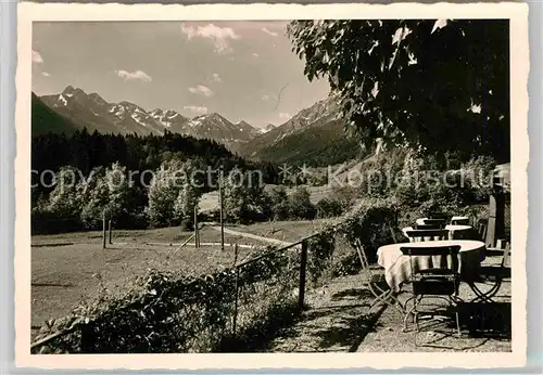 AK / Ansichtskarte Schwand Oberstdorf Gartenterrasse Kat. Oberstdorf