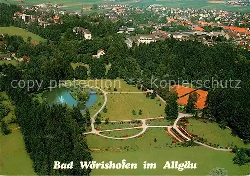 AK / Ansichtskarte Bad Woerishofen Fliegeraufnahme Kurpark Kat. Bad Woerishofen