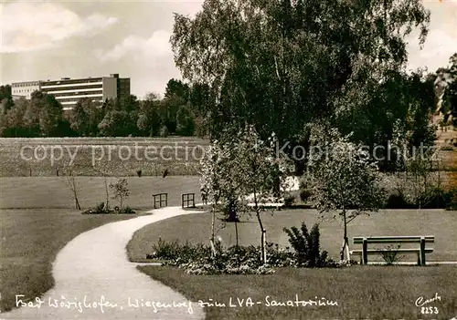 AK / Ansichtskarte Bad Woerishofen Wiesenweg zum LVA Sanatorium Kat. Bad Woerishofen