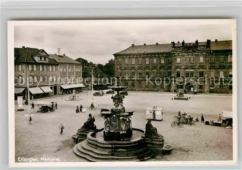 AK / Ansichtskarte Erlangen Marktplatz Kat. Erlangen