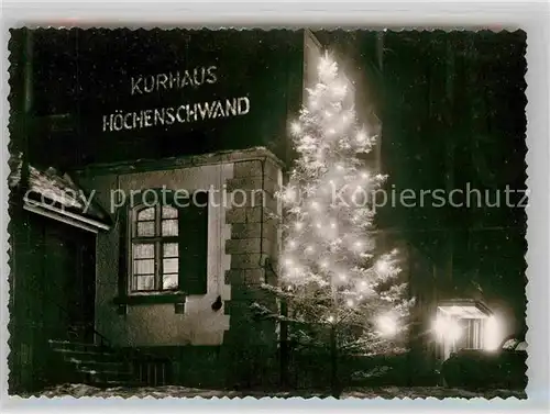 AK / Ansichtskarte Hoechenschwand Kurhaus Weihnachtsbaum Kat. Hoechenschwand