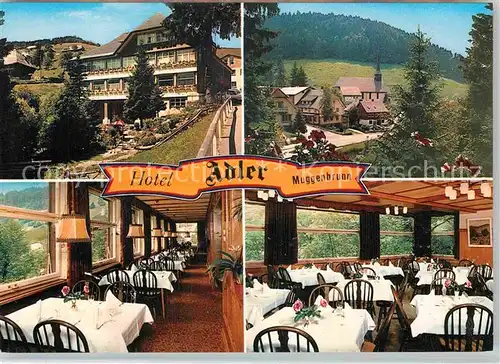 AK / Ansichtskarte Muggenbrunn Hotel Adler Kat. Todtnau