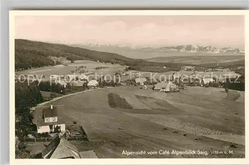 AK / Ansichtskarte Saig Schwarzwald Blick vom Cafe Alpenblick Kat. Lenzkirch