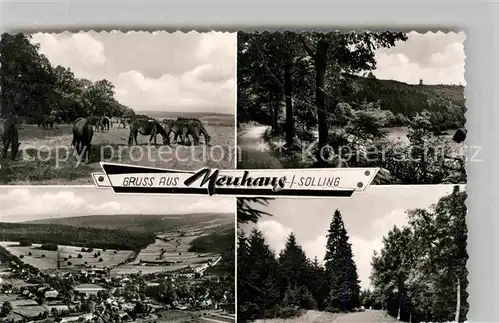 AK / Ansichtskarte Neuhaus Solling Reakehner Luftaufnahme Panorama Kat. Holzminden