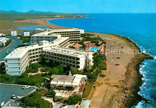 AK / Ansichtskarte Lanzarote Kanarische Inseln Playa de los Pocillos Fliegeraufnahme