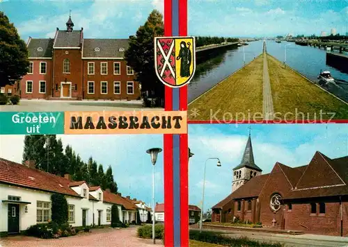 AK / Ansichtskarte Maasbracht Rathaus Kanal Siedlung Kirche