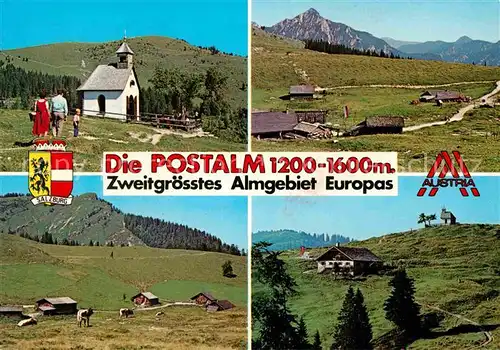 AK / Ansichtskarte Salzburg Oesterreich Die Postalom Kapelle Landschafts Panorama Kat. Salzburg