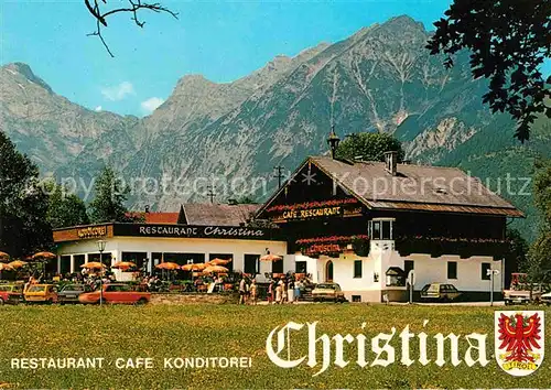 AK / Ansichtskarte Pertisau Achensee Restaurant Cafe Konditorei Christina Kat. Eben am Achensee